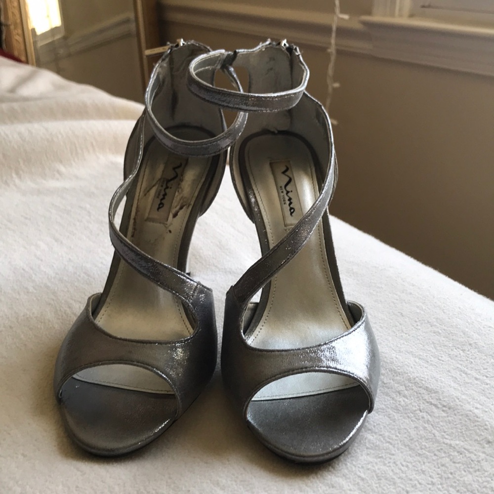 Silver Sparkly heels